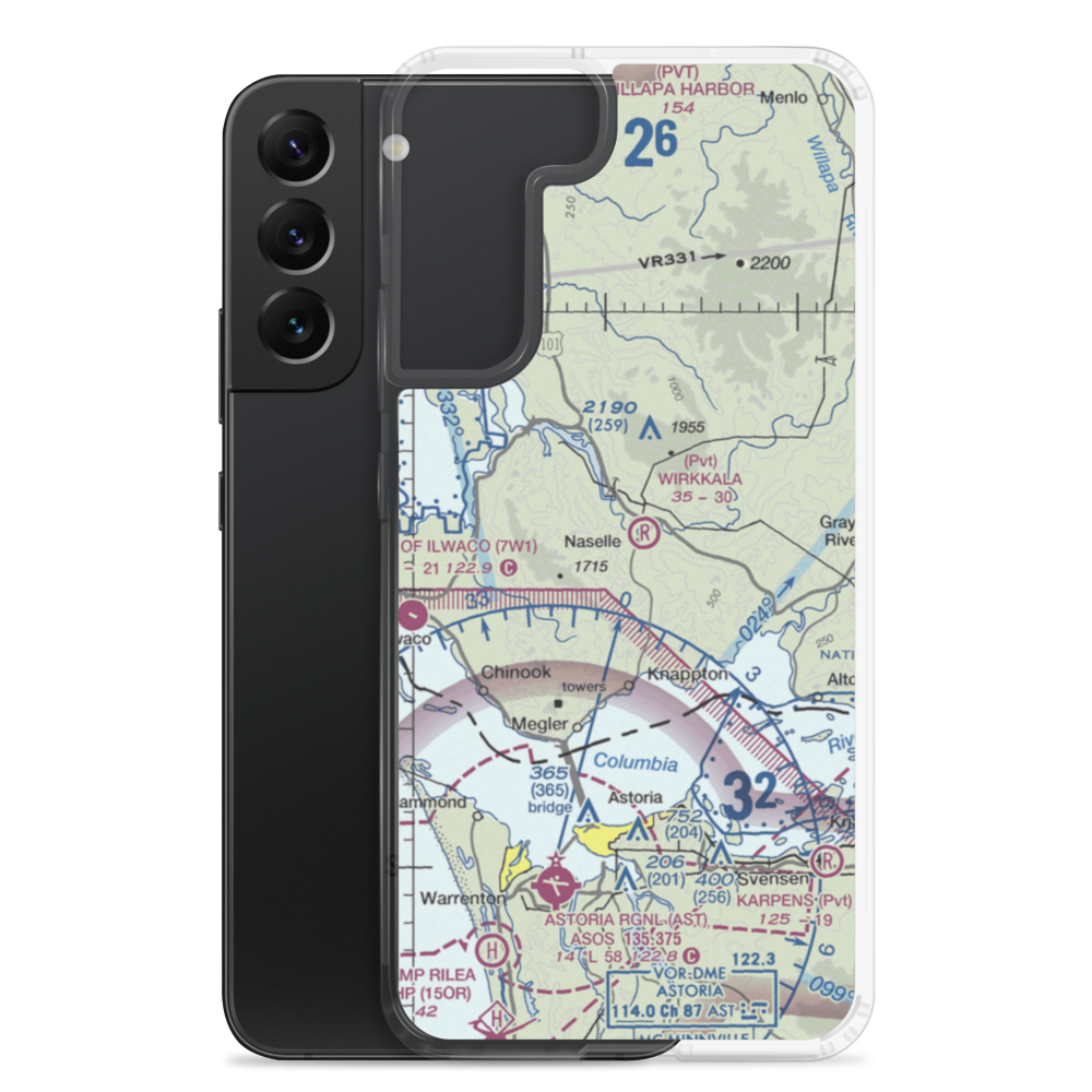 Wirkkala Airport (WA01) VFR Sectional Samsung Case Samsung Galaxy S22 Plus model shown