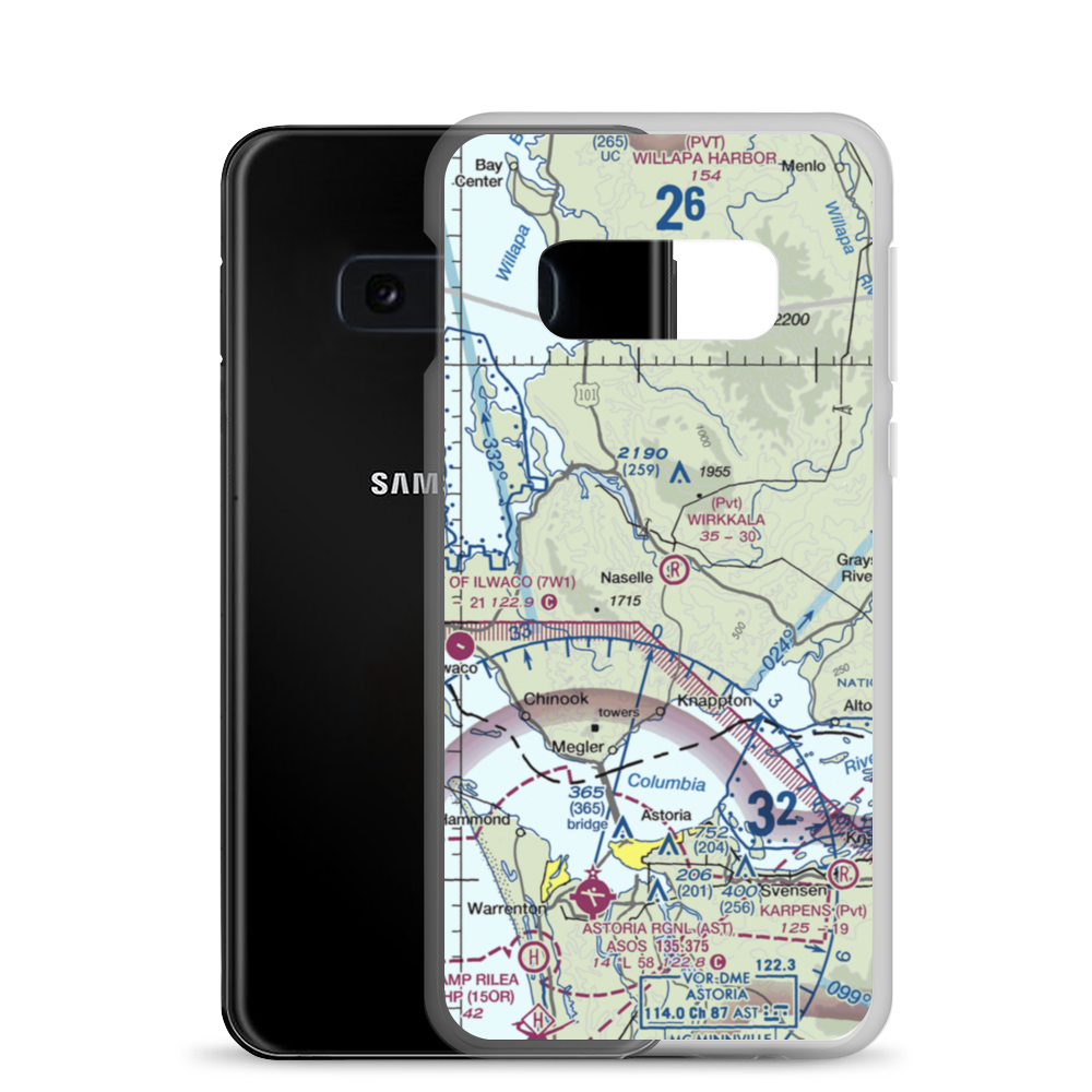 Wirkkala Airport (WA01) VFR Sectional Samsung Case Samsung Galaxy S10e model shown