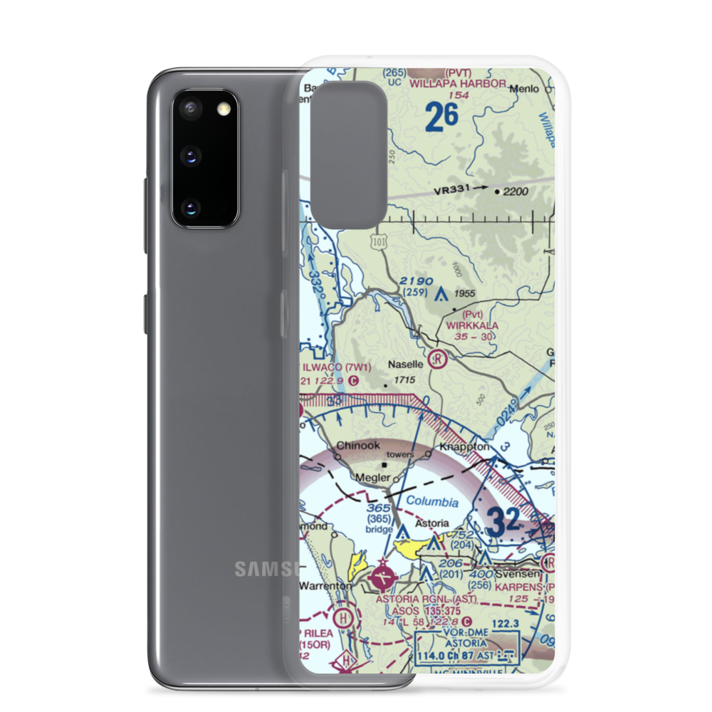 Wirkkala Airport (WA01) VFR Sectional Samsung Case Samsung Galaxy S20 model shown