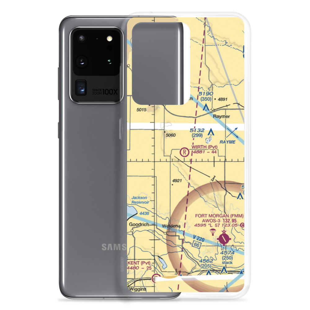 Wirth Field (CO06) VFR Sectional Samsung Case Samsung Galaxy S20 Ultra model shown