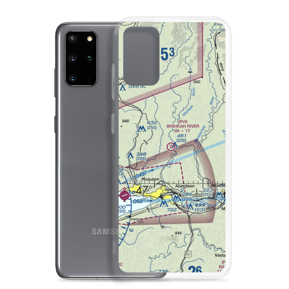 Wishkah River Ranch Airport (94WA) VFR Sectional Samsung Case Samsung Galaxy S20 Plus model shown