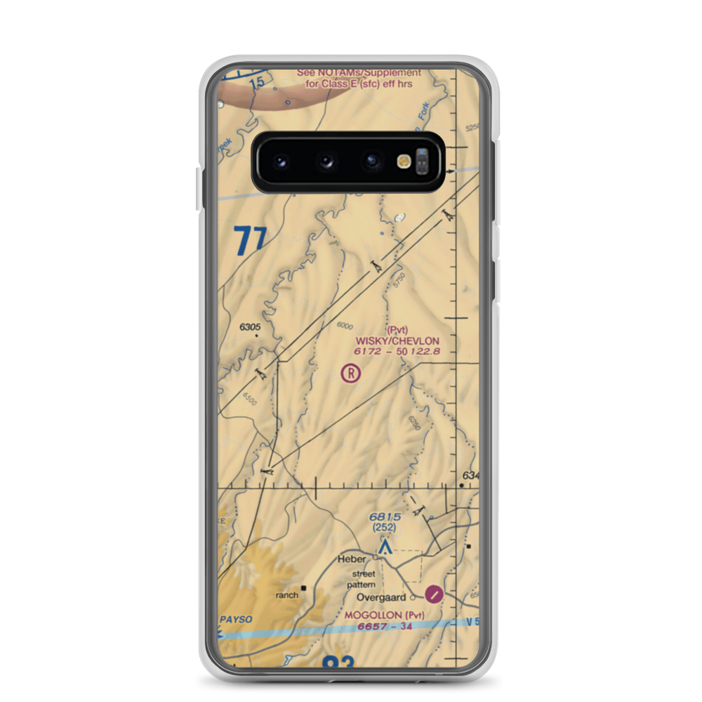 Wisky Ranch/Chevlon Airport (6AZ2) VFR Sectional Samsung Case Samsung Galaxy S10 model shown