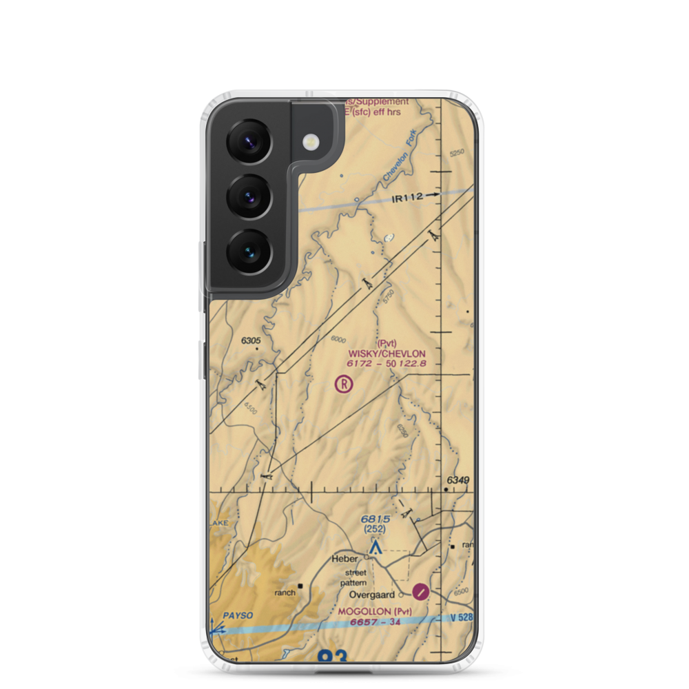Wisky Ranch/Chevlon Airport (6AZ2) VFR Sectional Samsung Case Samsung Galaxy S22 model shown