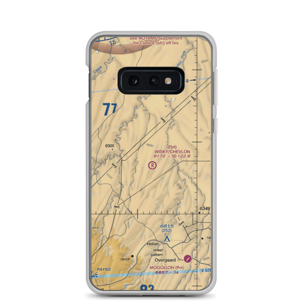 Wisky Ranch/Chevlon Airport (6AZ2) VFR Sectional Samsung Case Samsung Galaxy S10e model shown