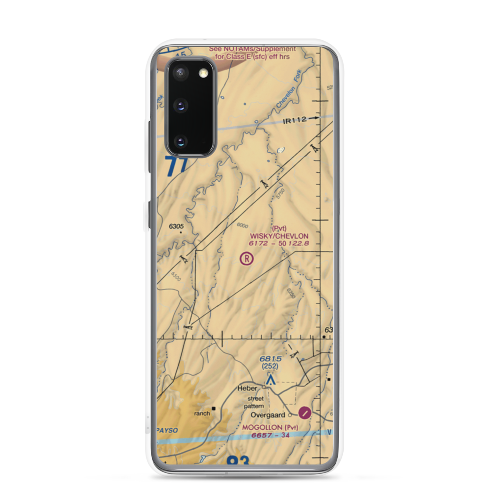 Wisky Ranch/Chevlon Airport (6AZ2) VFR Sectional Samsung Case Samsung Galaxy S20 model shown