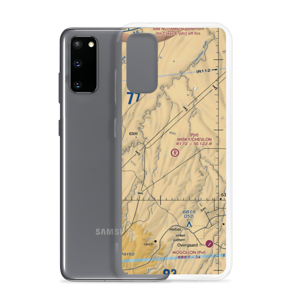 Wisky Ranch/Chevlon Airport (6AZ2) VFR Sectional Samsung Case Samsung Galaxy S20 model shown