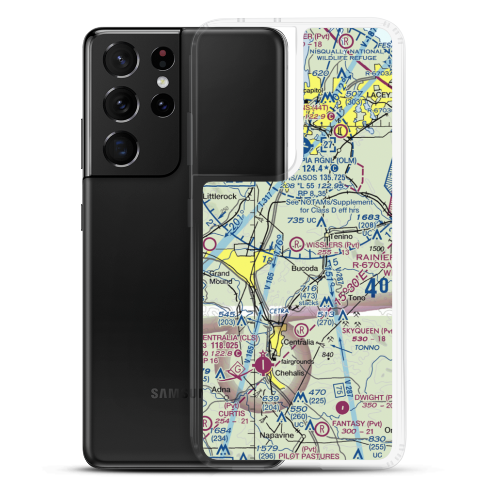 Wissler's Airport (65WA) VFR Sectional Samsung Case Samsung Galaxy S21 Ultra model shown