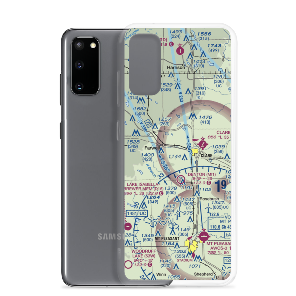 Witbeck Aerodrone Airport (4MI7) VFR Sectional Samsung Case Samsung Galaxy S20 model shown