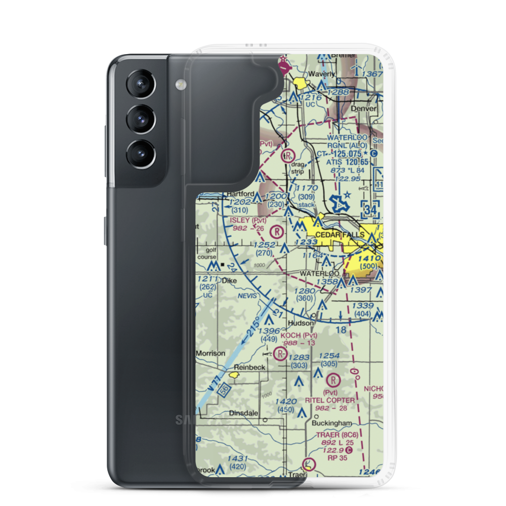 Witcombe Field (4IA7) VFR Sectional Samsung Case Samsung Galaxy S21 model shown