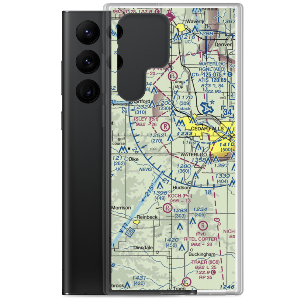 Witcombe Field (4IA7) VFR Sectional Samsung Case Samsung Galaxy S22 Ultra model shown