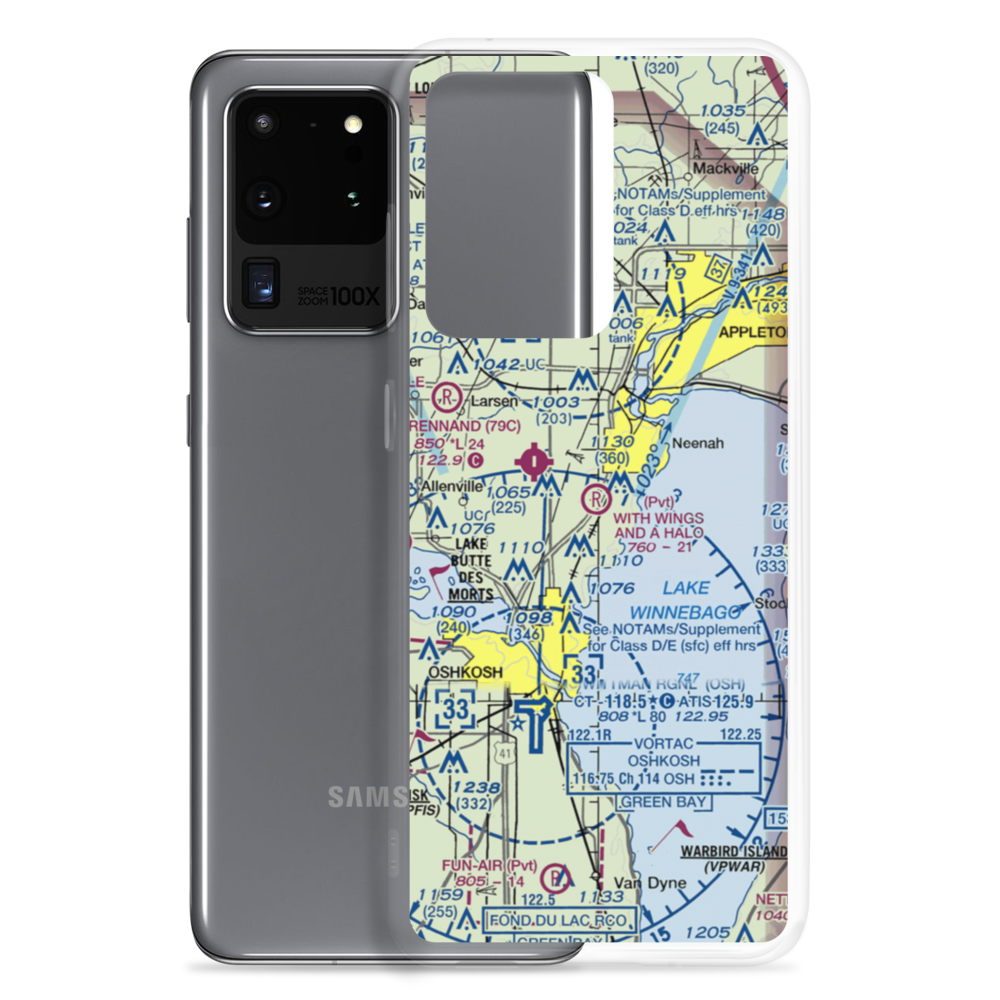 With Wings And A Halo Airport (0WI7) VFR Sectional Samsung Case Samsung Galaxy S20 Ultra model shown