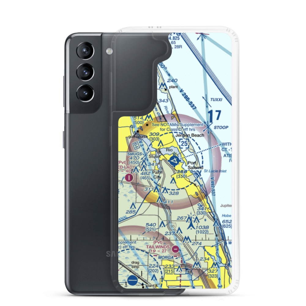 Witham Field (SUA) VFR Sectional Samsung Case Samsung Galaxy S21 model shown