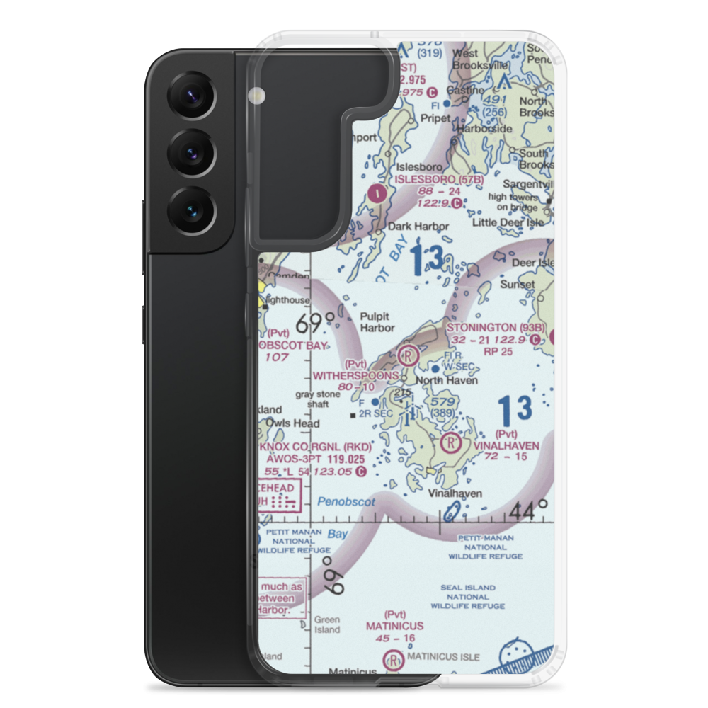 Witherspoons Airport (ME41) VFR Sectional Samsung Case Samsung Galaxy S22 Plus model shown