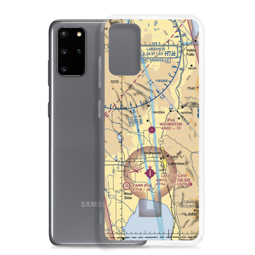 Withrotor Airport (22OG) VFR Sectional Samsung Case Samsung Galaxy S20 Plus model shown
