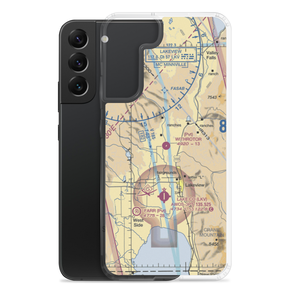 Withrotor Airport (22OG) VFR Sectional Samsung Case Samsung Galaxy S22 Plus model shown