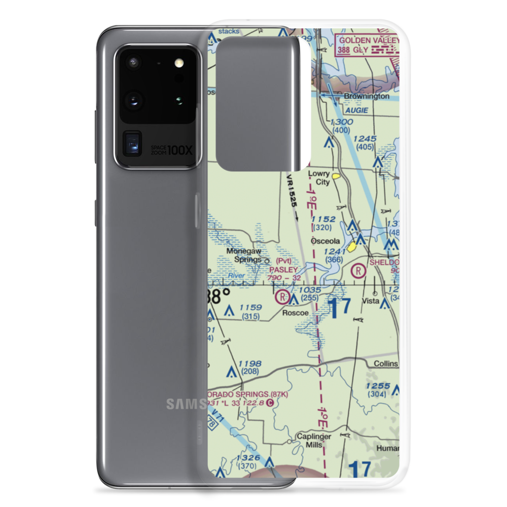 Wixted Airport (6MO4) VFR Sectional Samsung Case Samsung Galaxy S20 Ultra model shown