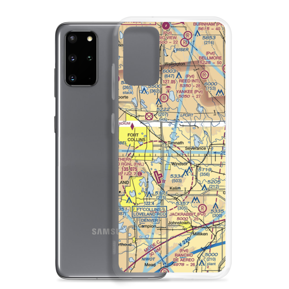 Wkr Airport (65CO) VFR Sectional Samsung Case Samsung Galaxy S20 Plus model shown