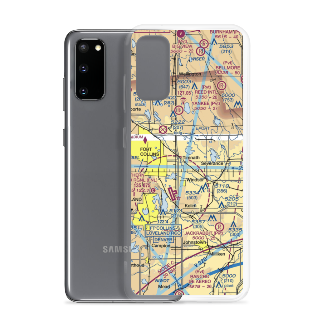 Wkr Airport (65CO) VFR Sectional Samsung Case Samsung Galaxy S20 model shown