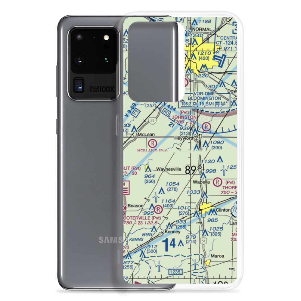 Wm Quinton Restricted Landing Area (9IL3) VFR Sectional Samsung Case Samsung Galaxy S20 Ultra model shown