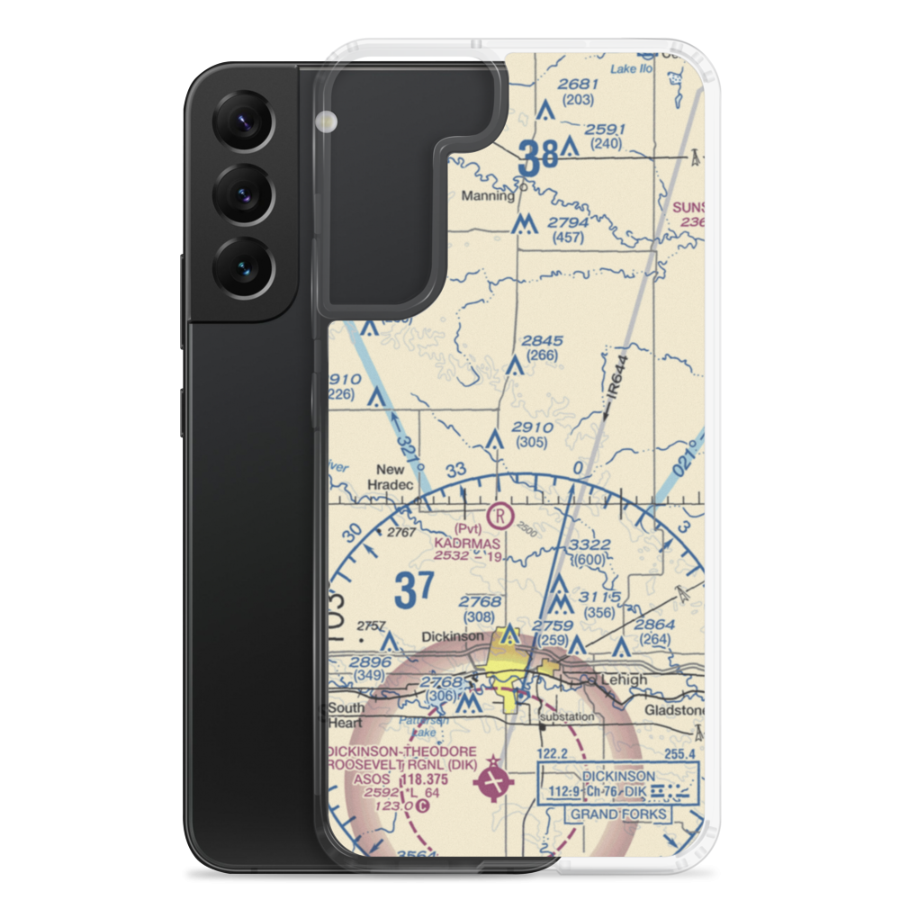 Wolberg's Private Airport (7ND1) VFR Sectional Samsung Case Samsung Galaxy S22 Plus model shown