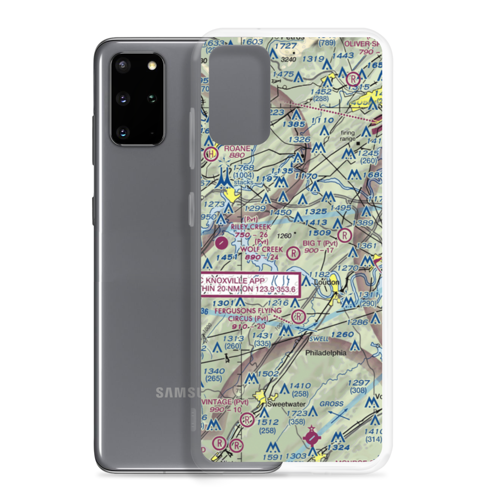 Wolf Creek Airport (2TN7) VFR Sectional Samsung Case Samsung Galaxy S20 Plus model shown