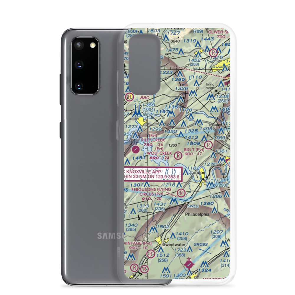 Wolf Creek Airport (2TN7) VFR Sectional Samsung Case Samsung Galaxy S20 model shown