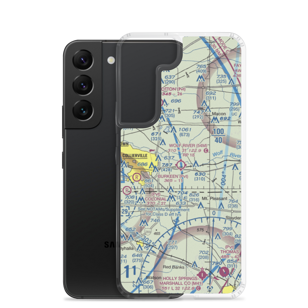 Wolf River Airport (54M) VFR Sectional Samsung Case Samsung Galaxy S22 model shown