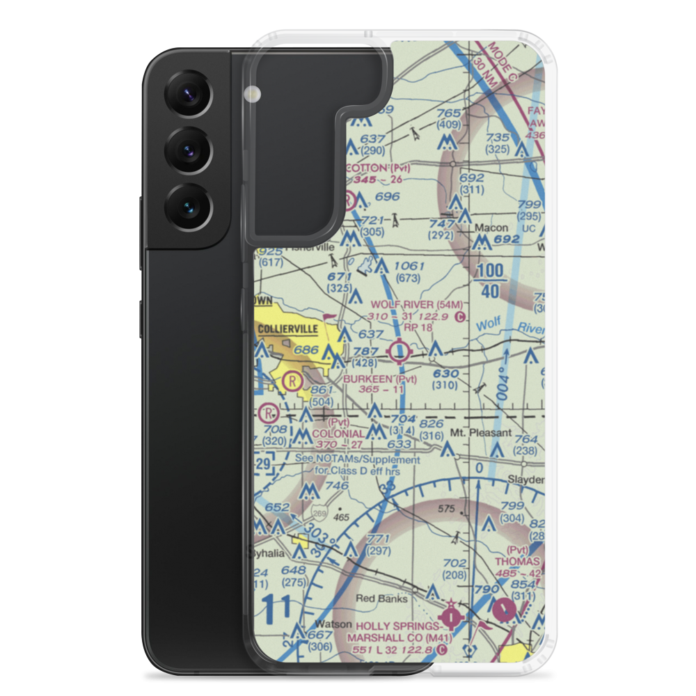 Wolf River Airport (54M) VFR Sectional Samsung Case Samsung Galaxy S22 Plus model shown