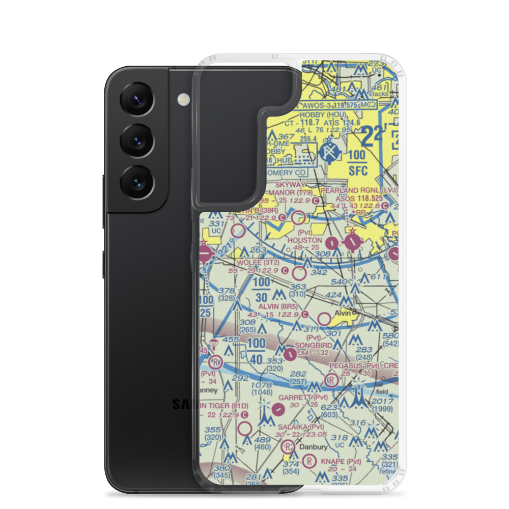 Wolfe Air Park (3T2) VFR Sectional Samsung Case Samsung Galaxy S22 model shown
