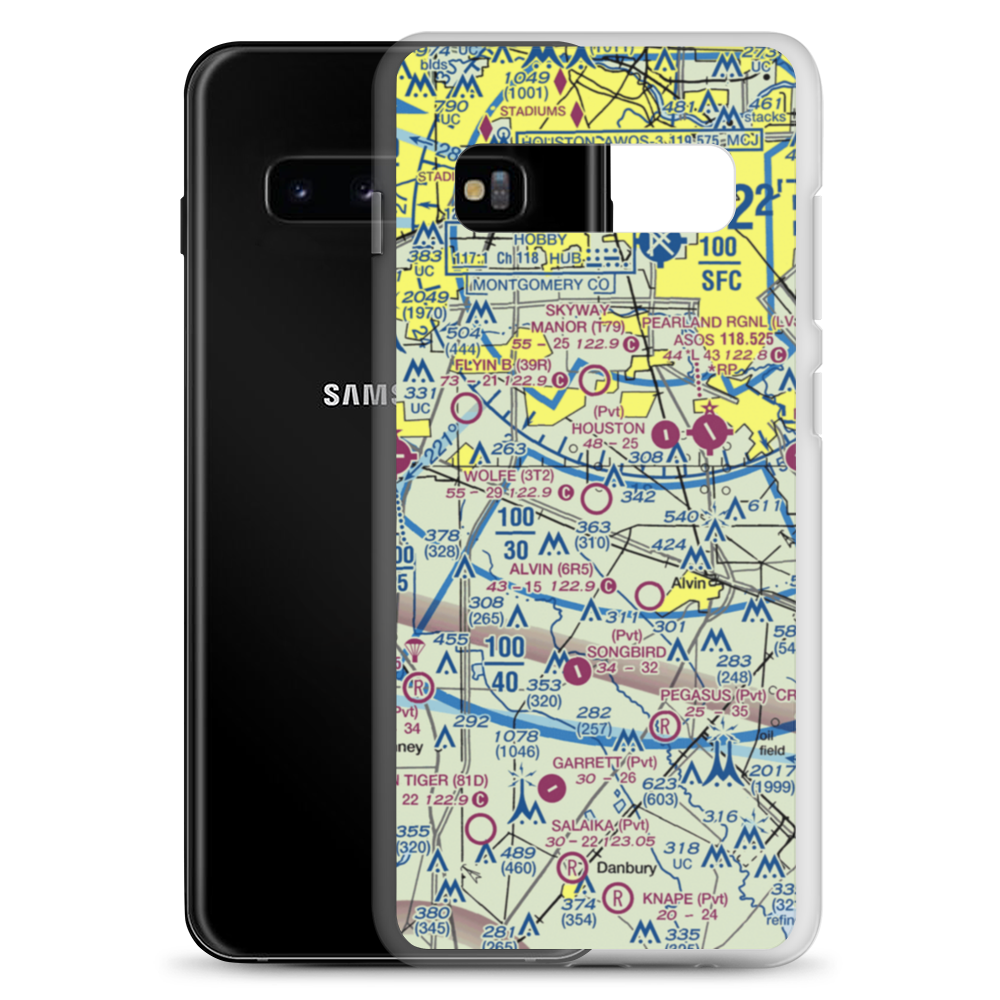 Wolfe Air Park (3T2) VFR Sectional Samsung Case Samsung Galaxy S10+ model shown