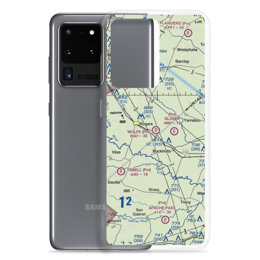 Wolfe Field (XA32) VFR Sectional Samsung Case Samsung Galaxy S20 Ultra model shown