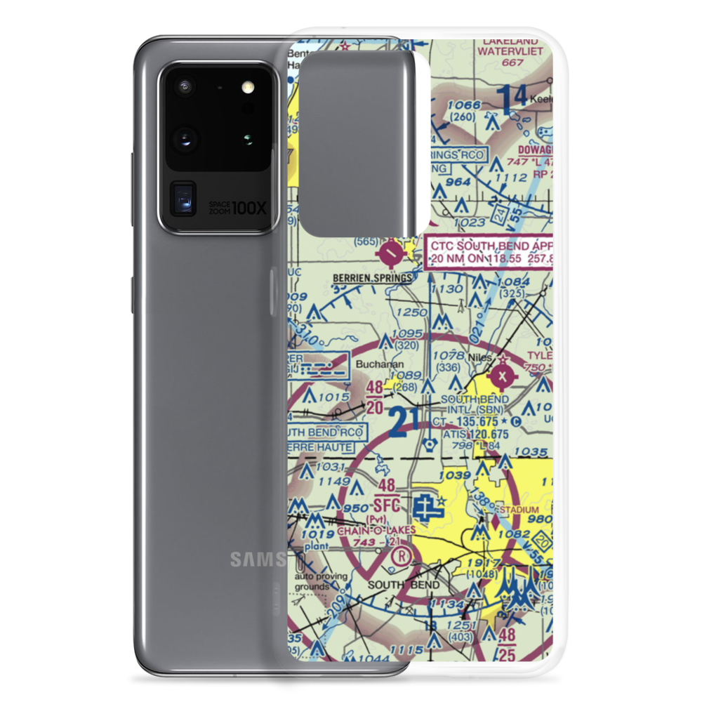 Wolverton's Field (30MI) VFR Sectional Samsung Case Samsung Galaxy S20 Ultra model shown