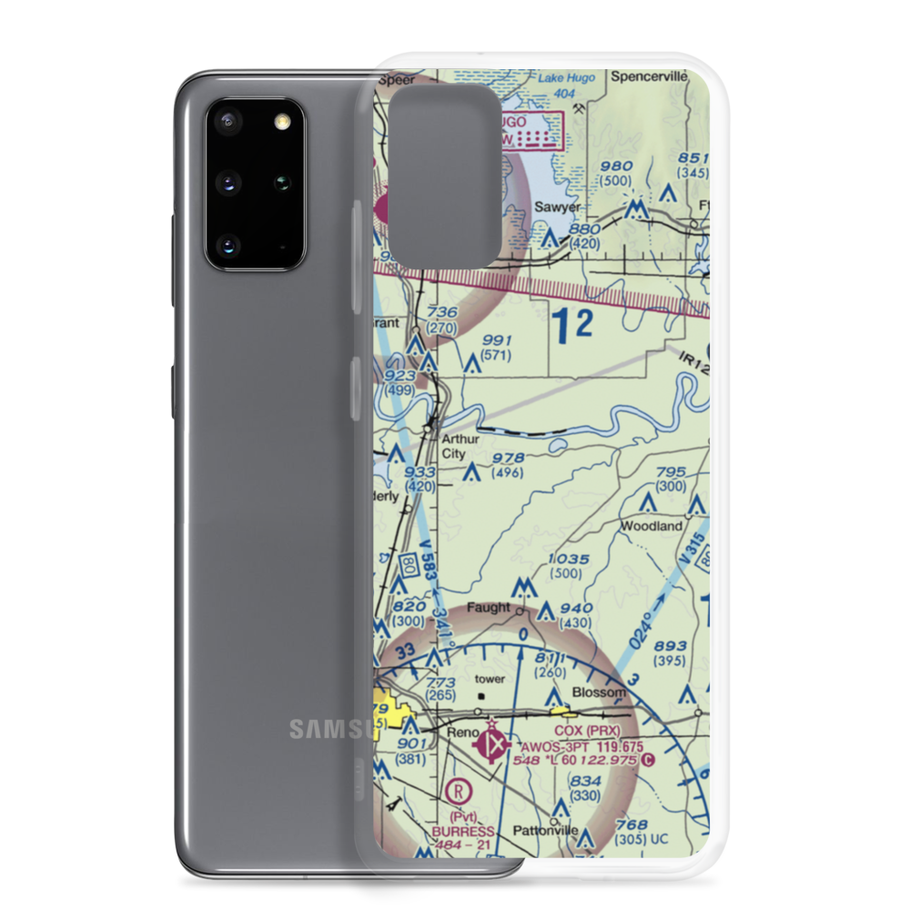 Womack Plantation Airport (0TA8) VFR Sectional Samsung Case Samsung Galaxy S20 Plus model shown