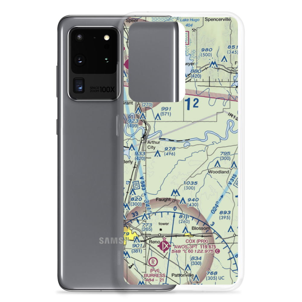 Womack Plantation Airport (0TA8) VFR Sectional Samsung Case Samsung Galaxy S20 Ultra model shown
