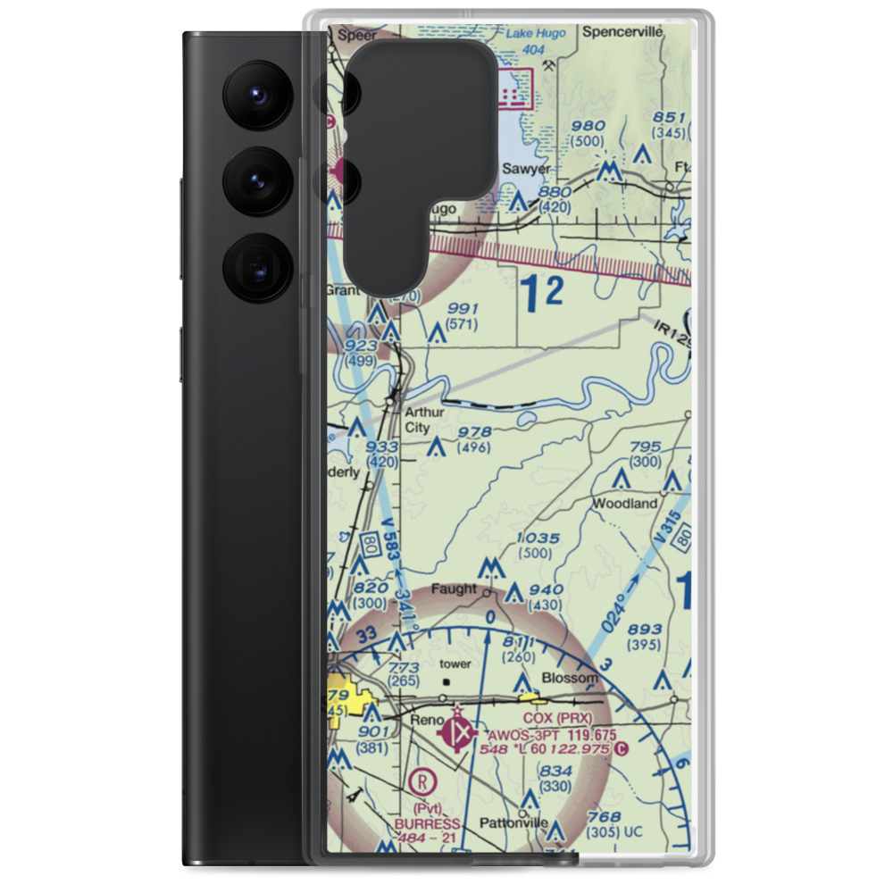 Womack Plantation Airport (0TA8) VFR Sectional Samsung Case Samsung Galaxy S22 Ultra model shown