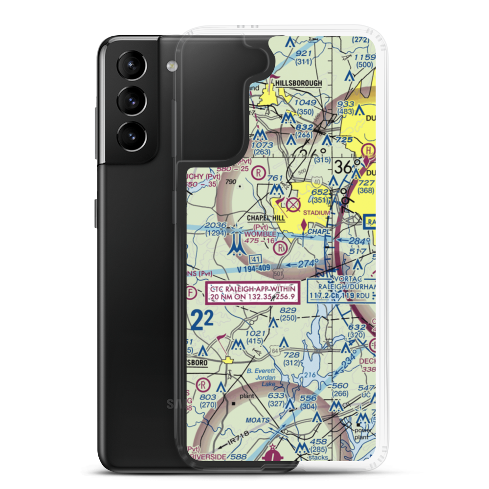 Womble Field (3NC9) VFR Sectional Samsung Case Samsung Galaxy S21 Plus model shown