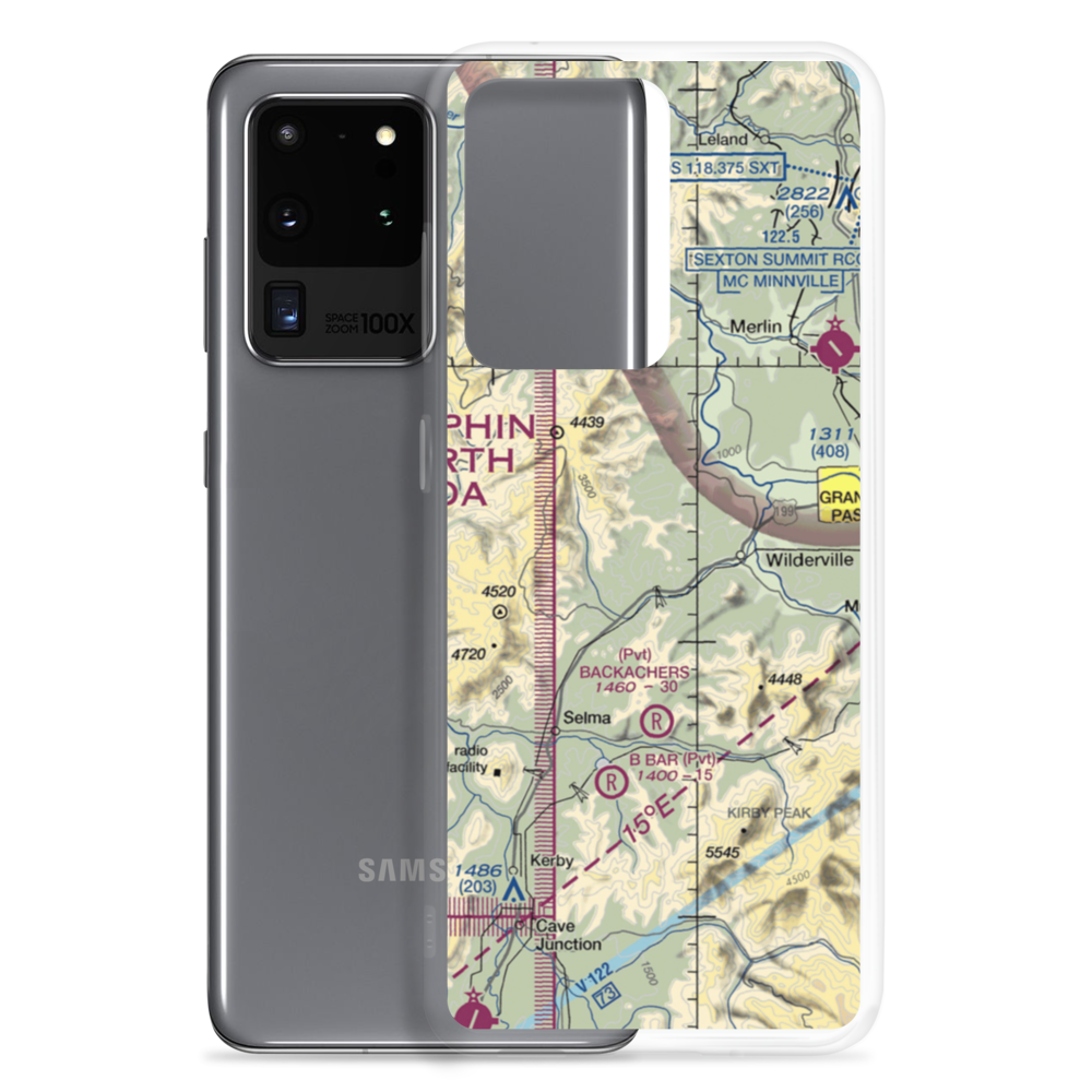 Wonder Airport (6OR6) VFR Sectional Samsung Case Samsung Galaxy S20 Ultra model shown