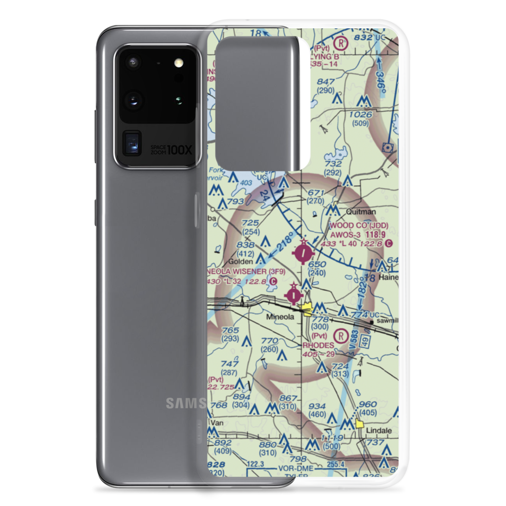 Wood County Airport (JDD) VFR Sectional Samsung Case Samsung Galaxy S20 Ultra model shown