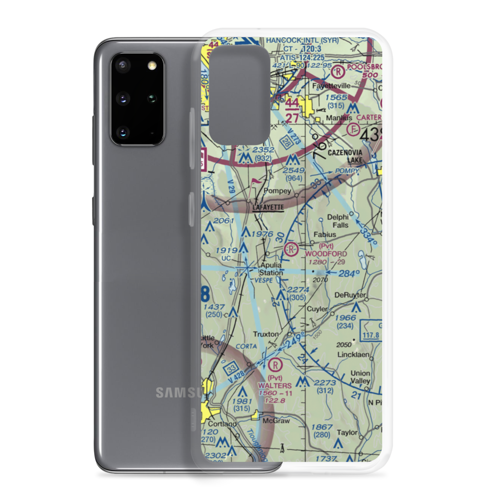 Woodford Airfield (4NK4) VFR Sectional Samsung Case Samsung Galaxy S20 Plus model shown