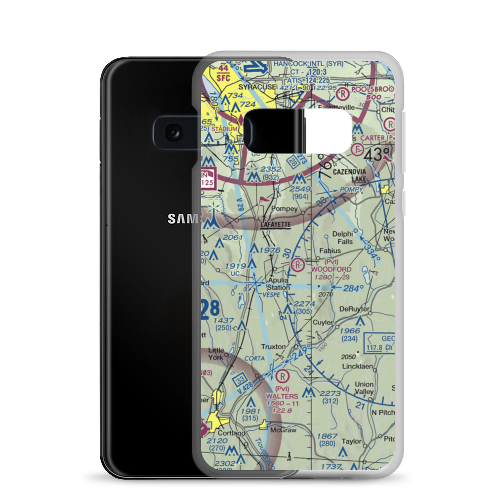 Woodford Airfield (4NK4) VFR Sectional Samsung Case Samsung Galaxy S10e model shown