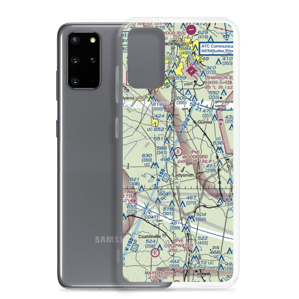 Woodford Airpark (20VA) VFR Sectional Samsung Case Samsung Galaxy S20 Plus model shown