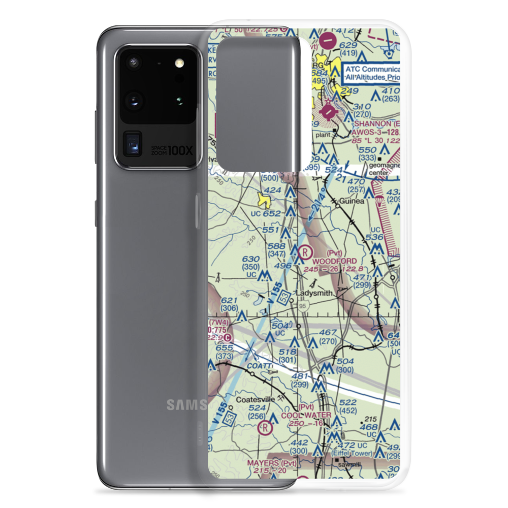 Woodford Airpark (20VA) VFR Sectional Samsung Case Samsung Galaxy S20 Ultra model shown