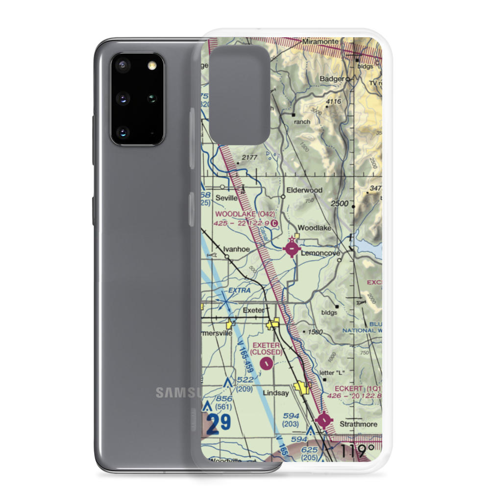 Woodlake Airport (O42) VFR Sectional Samsung Case Samsung Galaxy S20 Plus model shown