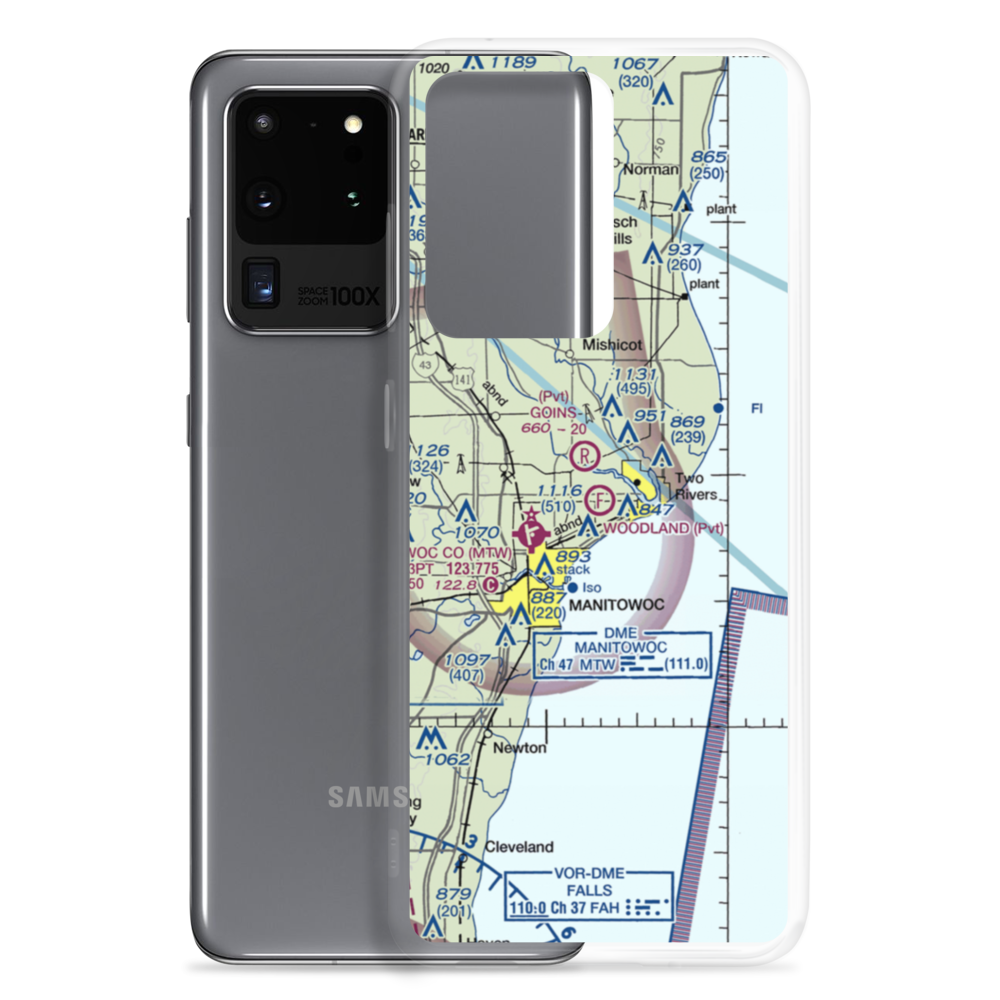 Woodland Airstrip (3WN7) VFR Sectional Samsung Case Samsung Galaxy S20 Ultra model shown