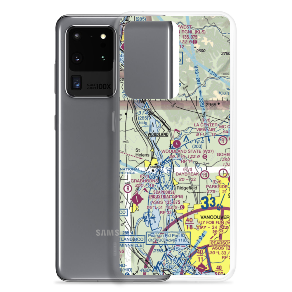Woodland State Airport (W27) VFR Sectional Samsung Case Samsung Galaxy S20 Ultra model shown