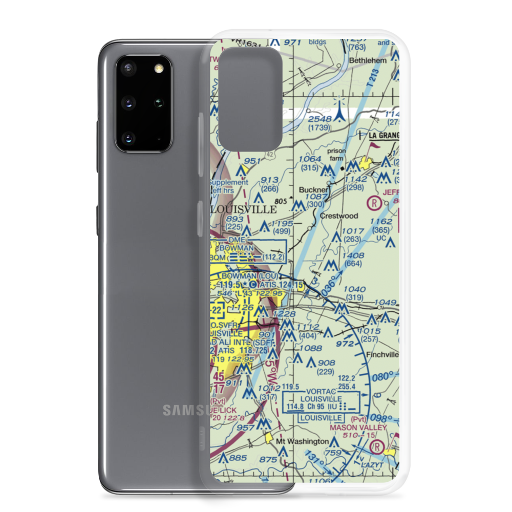 Woodledge Farm Airport (82KY) VFR Sectional Samsung Case Samsung Galaxy S20 Plus model shown