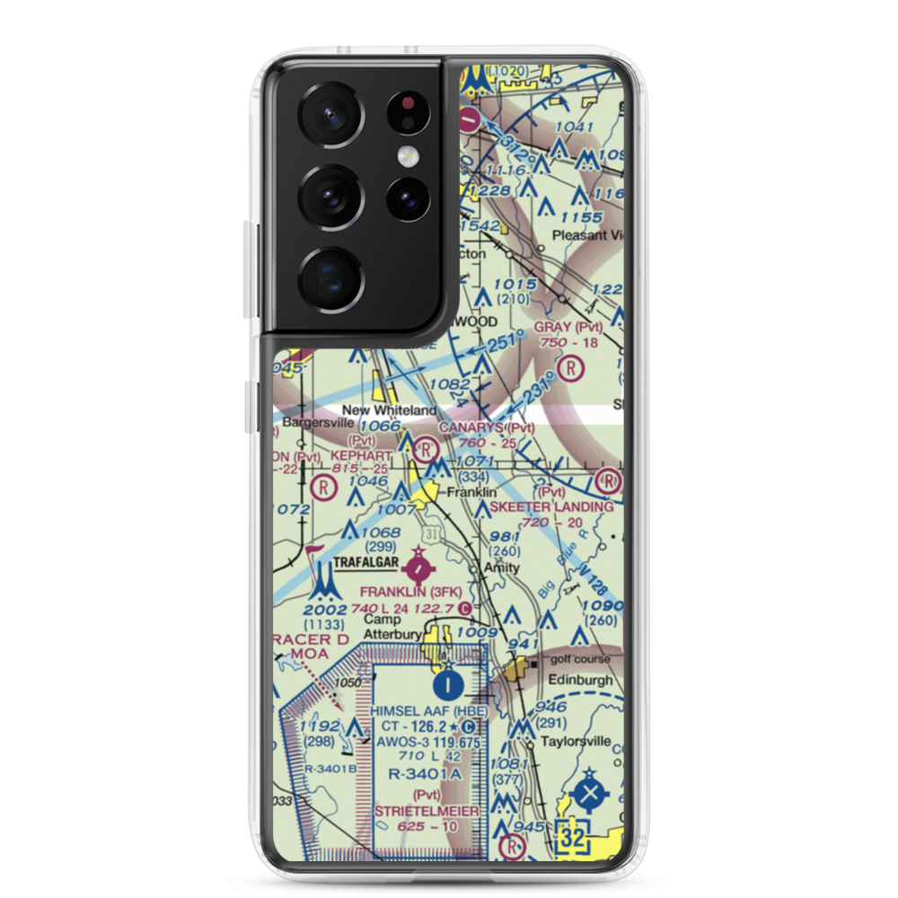 Woods Field (63II) VFR Sectional Samsung Case Samsung Galaxy S21 Ultra model shown