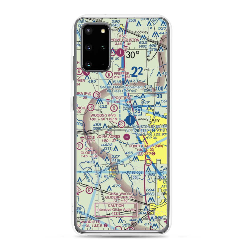 Woods Nr 2 Airport (TA28) VFR Sectional Samsung Case Samsung Galaxy S20 Plus model shown