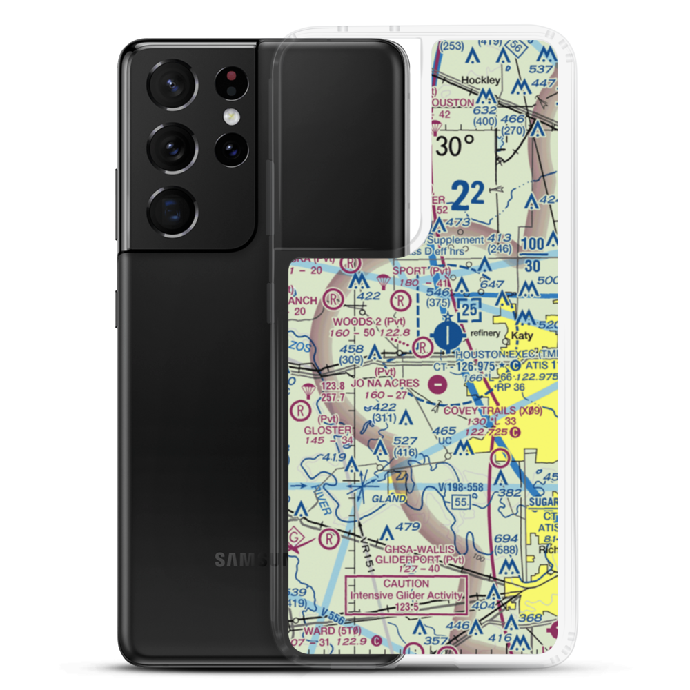 Woods Nr 2 Airport (TA28) VFR Sectional Samsung Case Samsung Galaxy S21 Ultra model shown