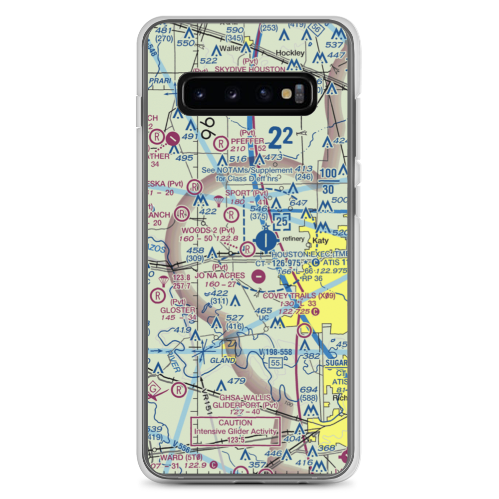 Woods Nr 2 Airport (TA28) VFR Sectional Samsung Case Samsung Galaxy S10+ model shown